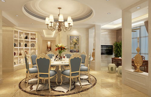 歐式奢華，匠心雕琢 振業城上觀吳先生180平別墅豪宅裝修實景賞析